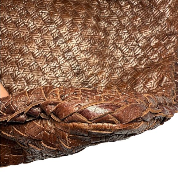 Bottega Veneta Intrecciato Shoulder Bag Brown Leather - Picture 13 of 16